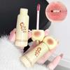 Cute Cat Mirror Dyeing Lip Gloss Moisturizer Liquid Lipstick Waterproof Lasting Almond Milk Dew Lip Tint Korean Makeup Cosmetics