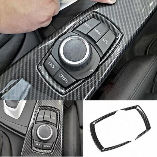 Car Middle Console Multimedia For BMW 3 4 Series Carbon Fiber 13-