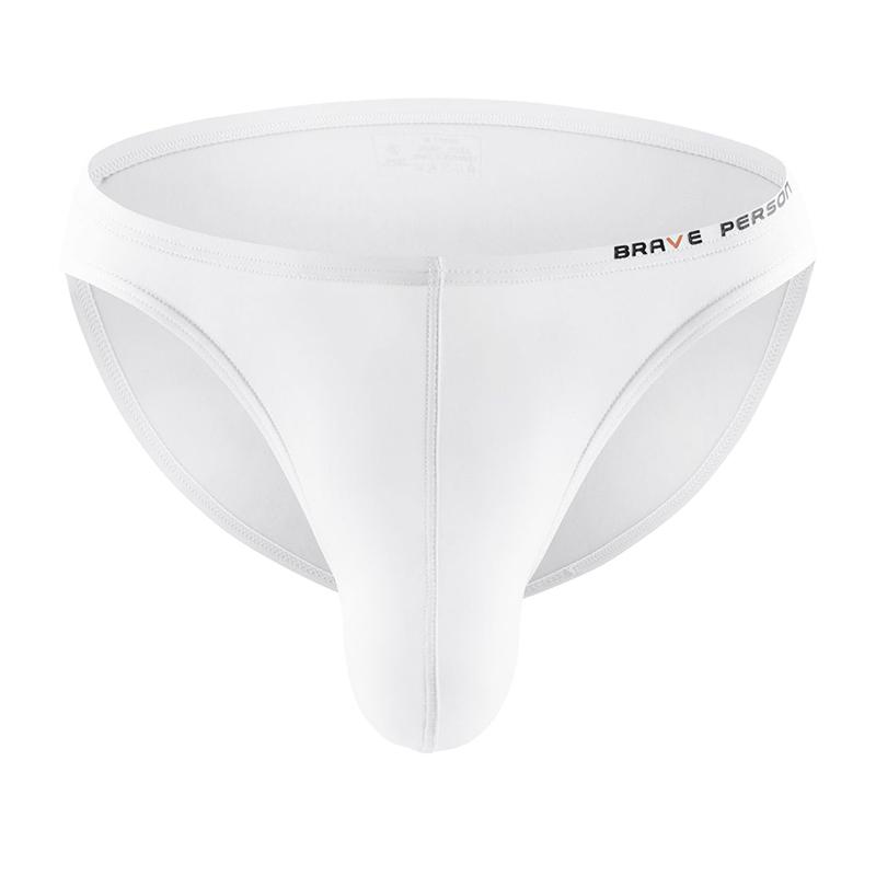 Men's Sexy Low-Rise Briefs Stylish Solid Color Comfort Underwear Breathable Body-Hugging Briefs