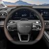 Für Chery Tiggo 9 C-DM 2025 2026 Auto Lenkradabdeckung Ultra Dünnes Leder Anti-Rutsch Dekorativer Rahmen Schutz Zubehör