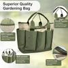 Gardening Bags for Tools Waterproof 8 Side Pockets Storage Tote Tool Organizer Pouch for Trowels Gloves Wrenches Scissors