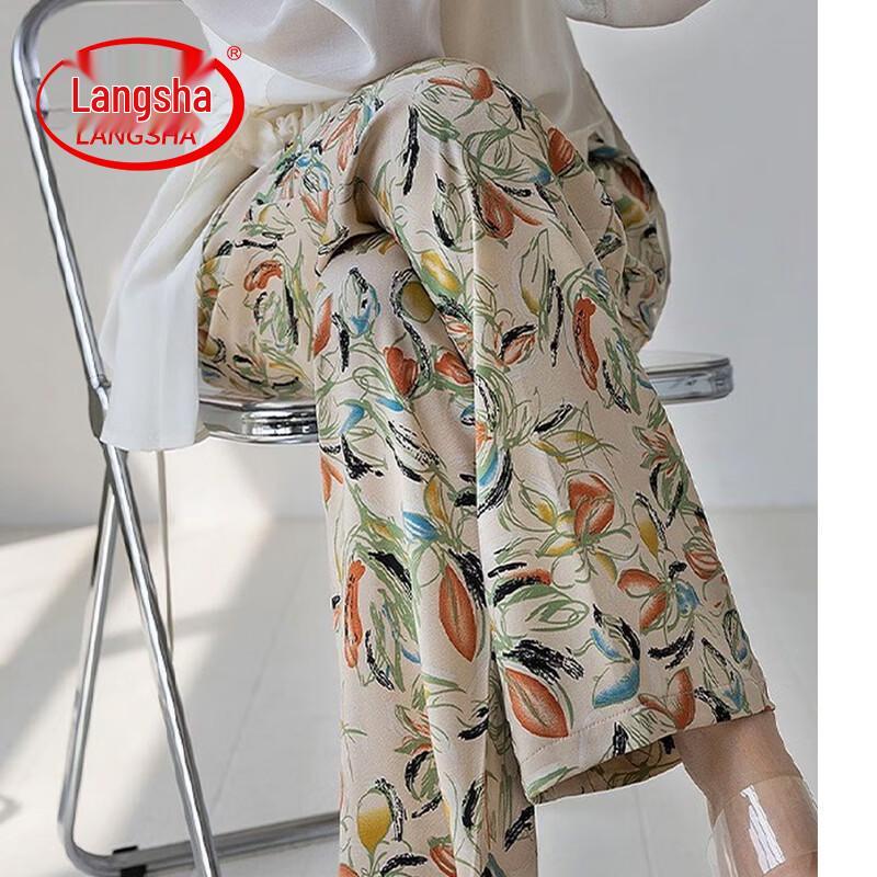 Langsha Women s Loose Summer Lounge Pants L