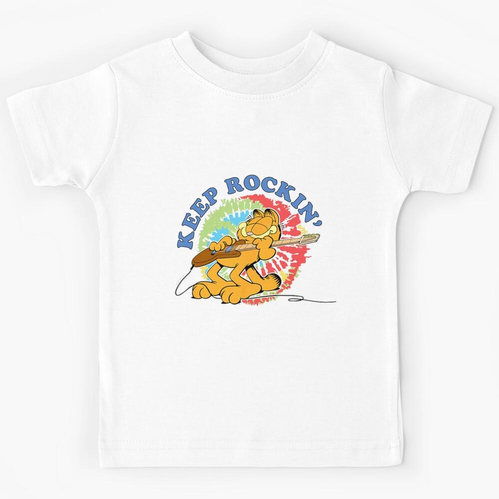 Garfield Keep Rockin Electric Guitar Music Lover Kids T-Shirt 170