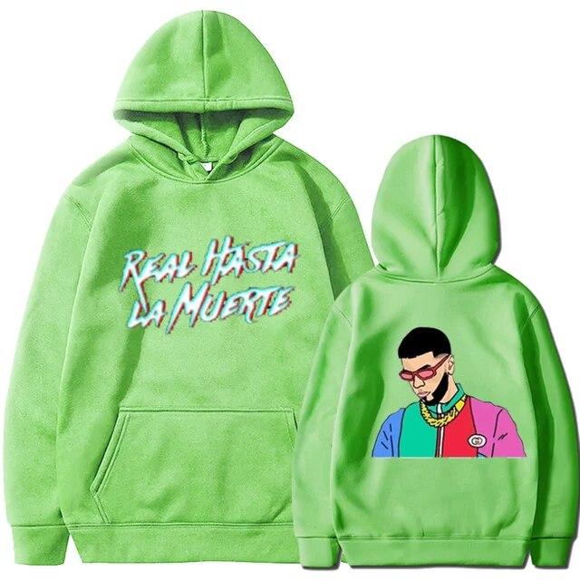 2022 NEW Printed Hoodies Sweatshirt Coat Real Hasta La Muerte casual Tracksuit Costume Unisex Women Clothing Anime Pullover Hoodie Unisex