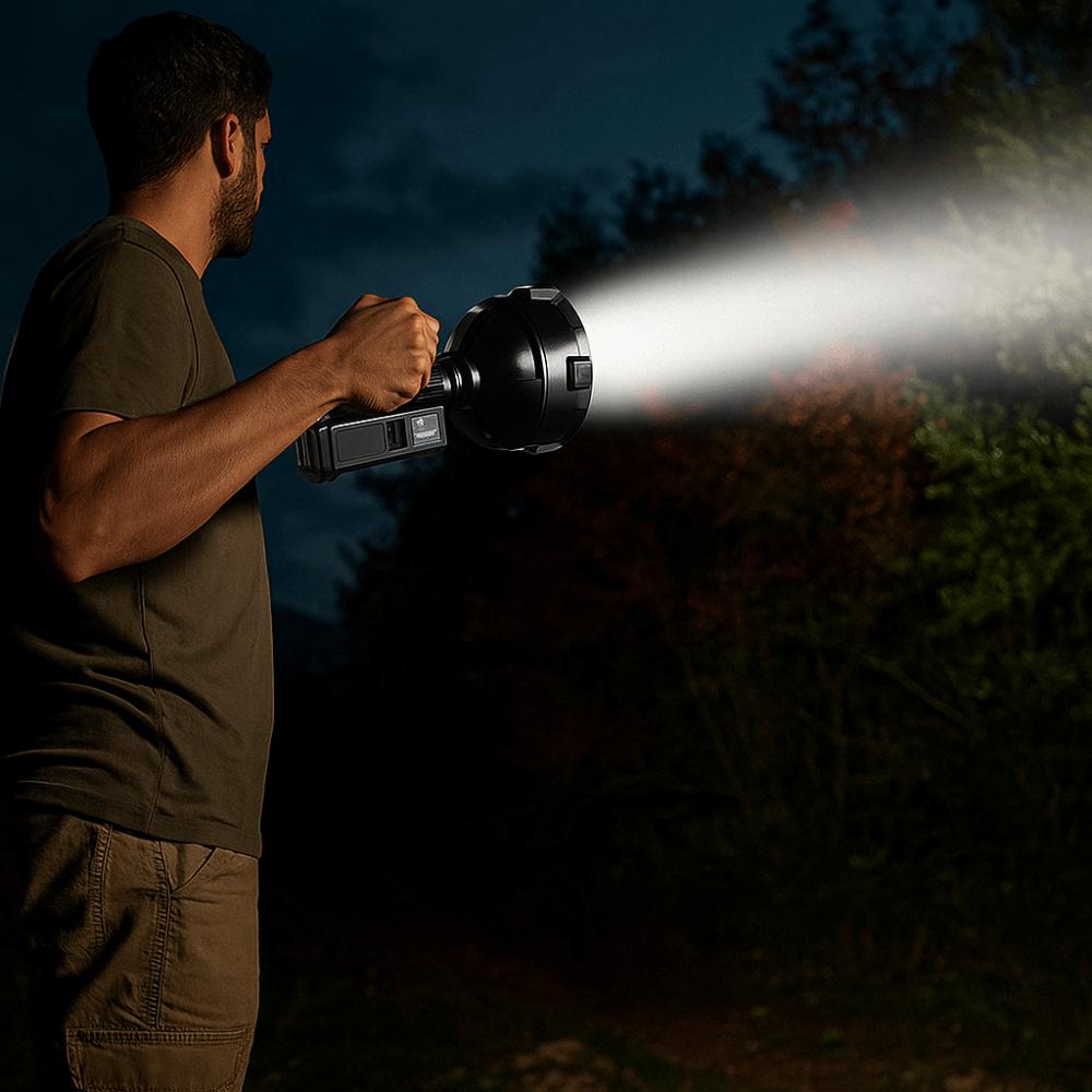 Powerful Illumination LED Flashlight Waterproof Handheld Spotlight USB Rechargeable Light  Camping