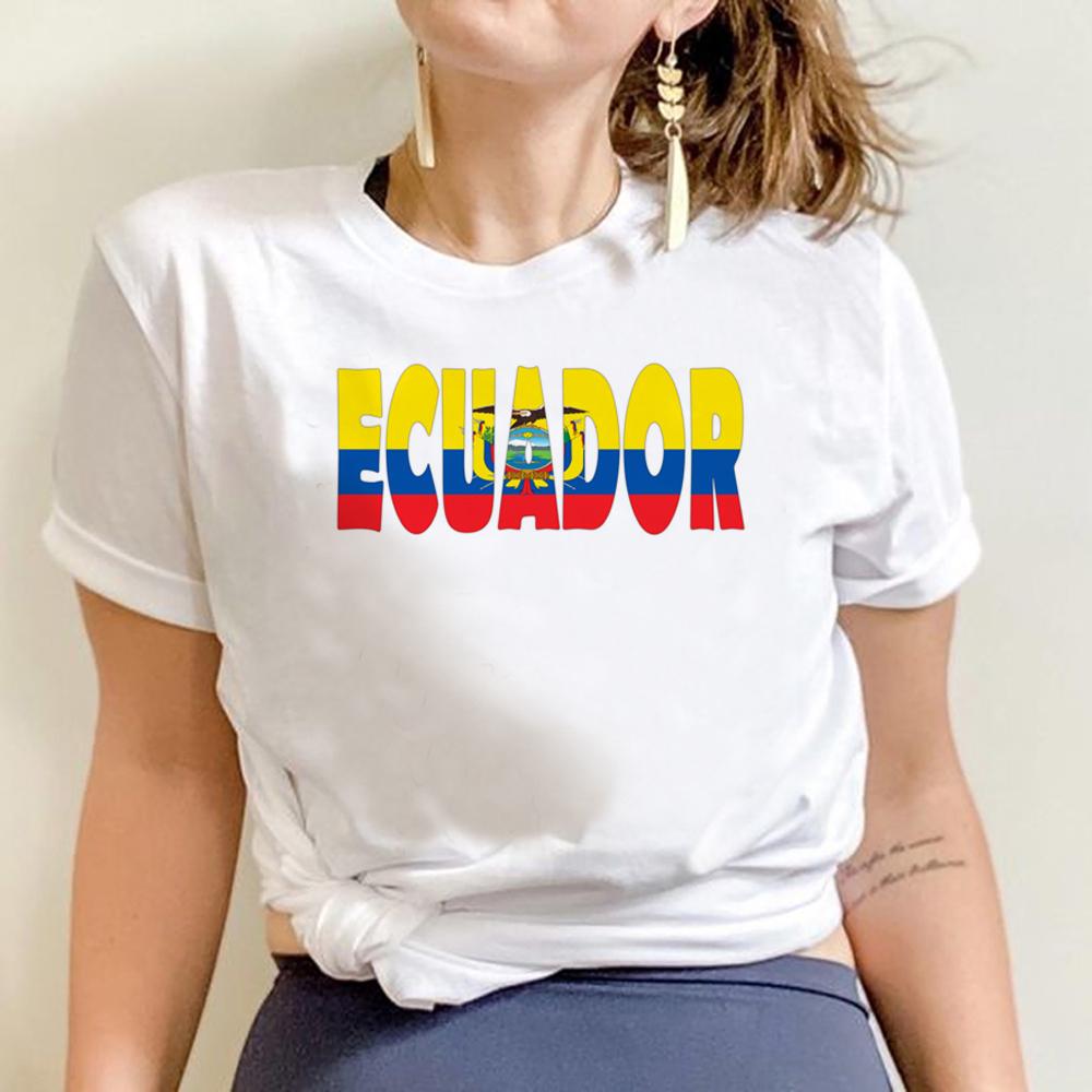 Ecuador Ecuadorian T Shirt Unisex Vintage Harajuku 90s 2000s Graphic Tees Grunge Tops Unisex Tshirt FeUnisex