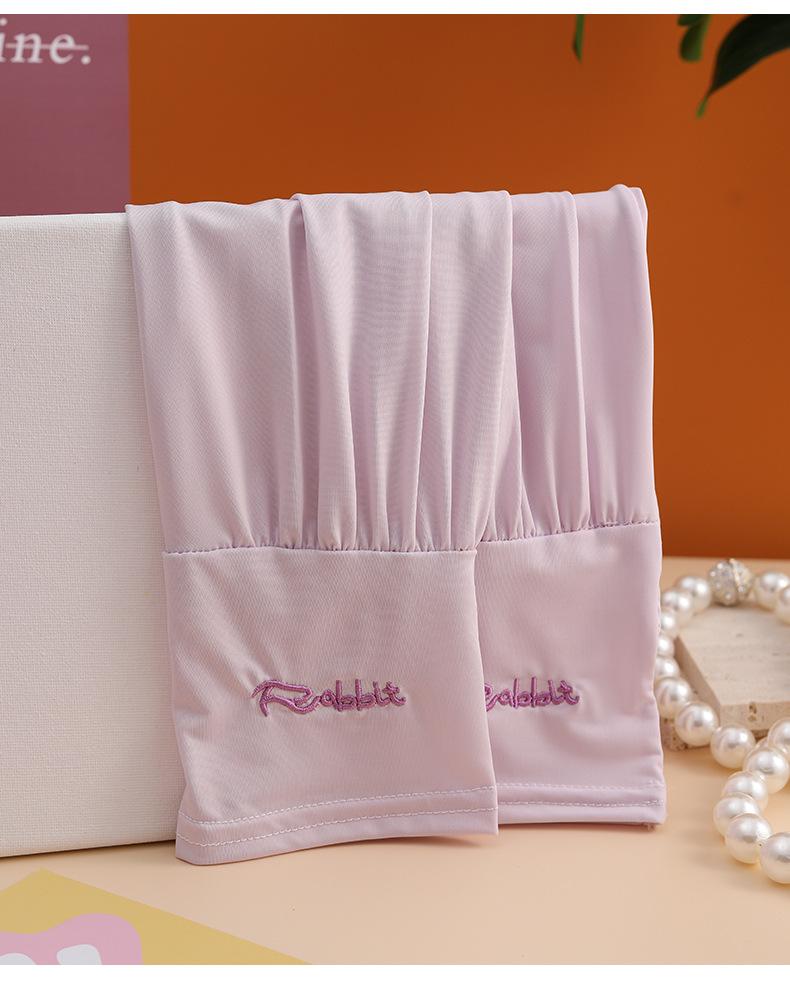 Damskie rękawki bez palców z lodowego jedwabiu chroniące przed promieniowaniem UV do jazdy na świeżym powietrzu