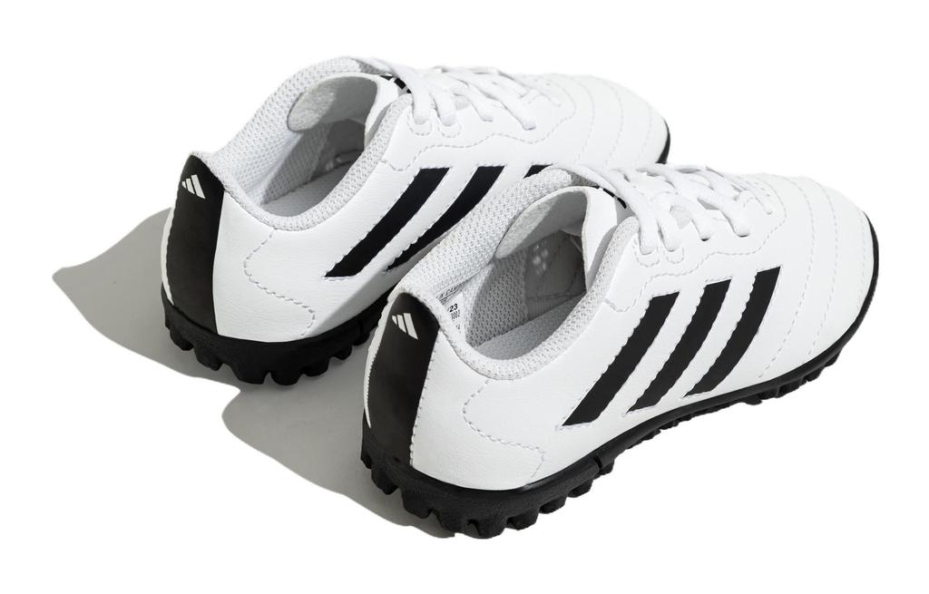adidas GOLETTO 8 Comfortable Cushioning, Wear Resistant Low Top Kids' Soccer Shoes White Black Kids' HQ4485