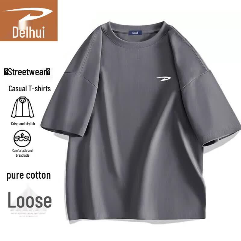 

Deerway Men s Pure Cotton Short Sleeve T-Shirt L