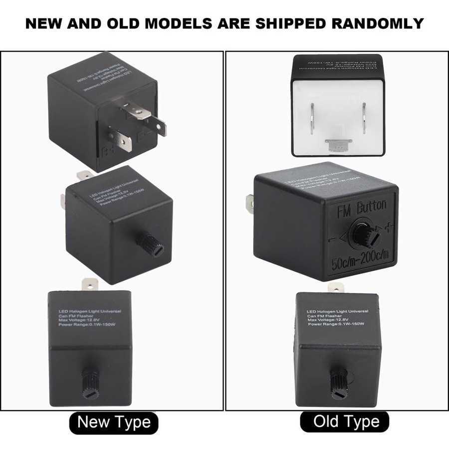 12V 3-PIN Adjustable LED Flasher Relay Turn Signal Light Blinker For Automotive Motorcycle  Accessories