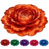 3D Blume Bereichsteppich Optische Illusion Blumenmuster Samtteppich Rutschfeste Plüschbodenmatte für Wohnzimmer Schlafzimmer Kinderzimmer Eingangsbereich