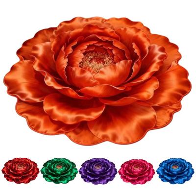 3D Blume Bereichsteppich Optische Illusion Blumenmuster Samtteppich Rutschfeste Plüschbodenmatte für Wohnzimmer Schlafzimmer Kinderzimmer Eingangsbereich