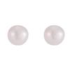 S999 Sterling Silver Freshwater Pearl Stud Earrings with Anti-Clogging Needle for Women.
