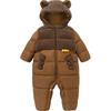 Minibala Unisex Baby Warm Plush Down Jumpsuit