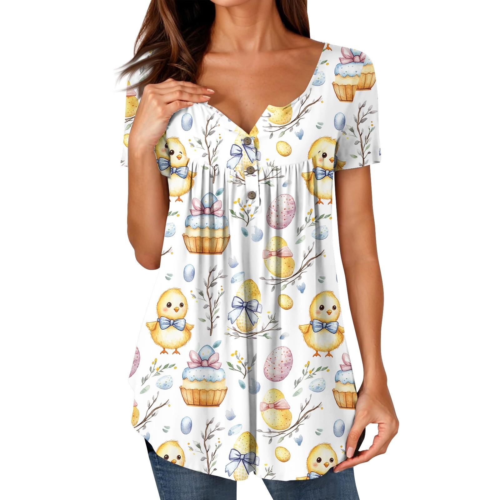 

Женские туники, топы, нарядные, повседневные, летние, с принтом, рубашки с коротким рукавом, свободный крой, плиссированный топ в стиле бохо S белый