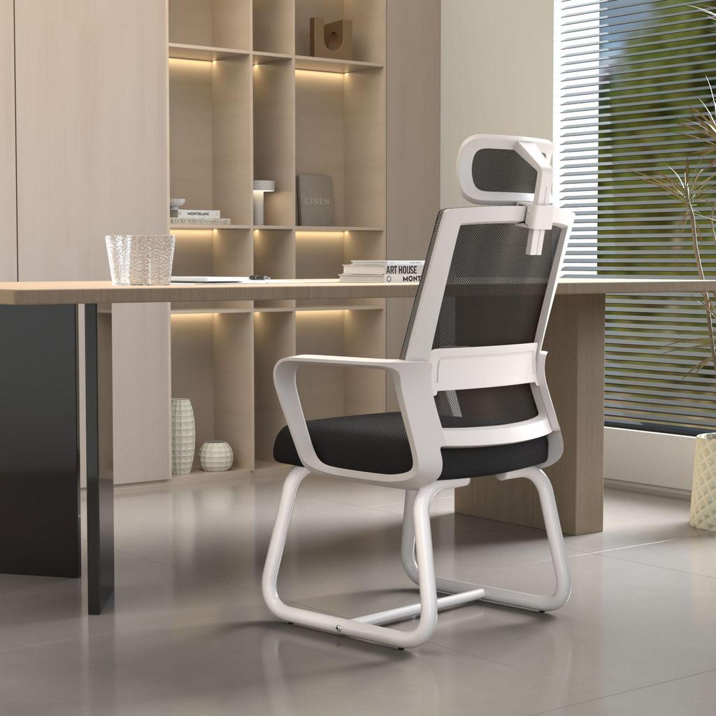 Ergonomic Office Chair with Lumbar Support – Comfortable for Long Sitting, Ideal for Employees and Meetings