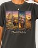 North Dakota Shirt and Kids Tshirt Bison Prairie Tee Rustic Western Travel Badlands Heritage Tank Crop Top