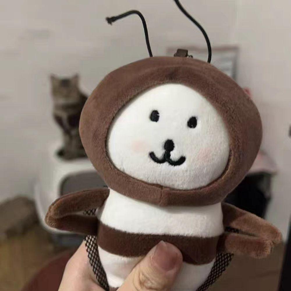 PP Cotton Cockroach Self-deprecating Bear Doll Chiikawa Plush Dolls  Hanging Accessory