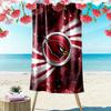 Arizona Cardinals Print Beach Towel, Large Soft Quick Dry Towel for Beach Camping Swimming