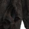 Reversible Fur Coat Dark Brown Women Used