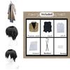 Alluring Dazai Osamu Polyester Costume Wig Trench Coat Bungo Stray Dog Halloween Carnival