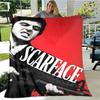 Classic movie Scarface Polyna blanket bed with a blanket to warm the beautiful blanket home travel blanket birthday gift