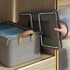1Pc Cationic Steel Frame Folding Storage Box Clothes Trousers Home Multi-functional Compartment Drawer Wardrobe Storage Box
