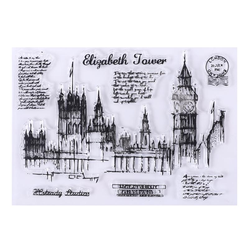 Retro Icons Silicone Stamps for Journals, DIY Photo Albums, and Card Decoration