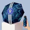 Chelsea FC Pattern Printed Mini 5 Folds 8 Ribs Compact Umbrella Windproof Waterproof Lightweight Portable Folding