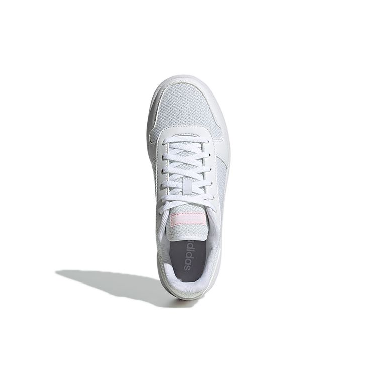 Adidas Neo Hoops 2.0 Round Toe Comfortable Non-Slip Breathable Low-Top Basketball Shoes Women sneaker White Pink GY7529