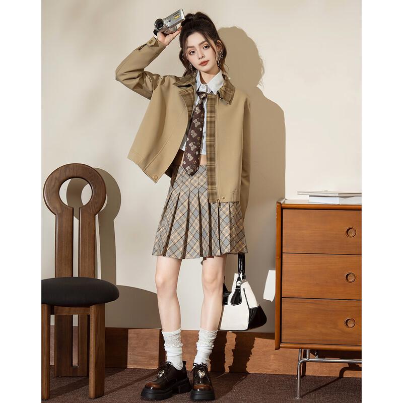 TERRE BLEUE 2025 Spring/Autumn Women's Loose Fit Lapel Cardigan Jacket