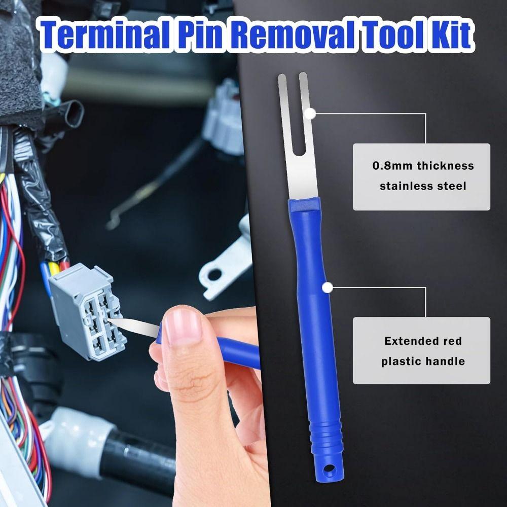 30Pcs/set Handheld Wire Terminal Removal Tool Reusable Pin Connector Removal Tool Automotive Repair