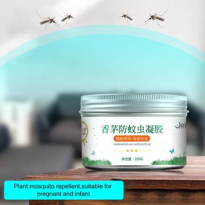 Natural Lemon Grass Plants Mosquito Repeller Gel Anophelifuge Portable Safety Summer Sleep Aromatherapy For Mosquito Expelling