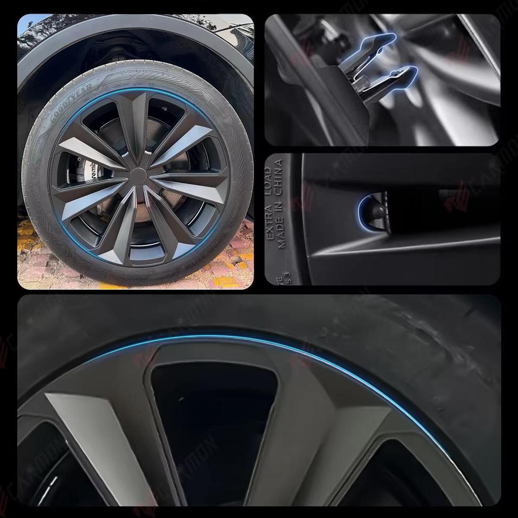 Compatible Wheel Cover for Tesla Model Y (19-inch, 2017-2024, Big Sword Style)
