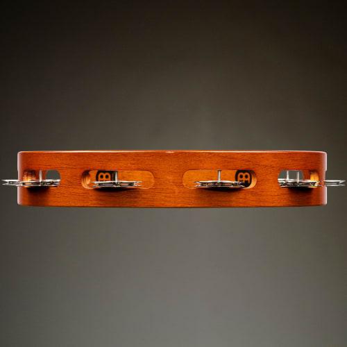 MEINL Percussion Traditional Wood Tambourine with Steel Jingles, 1-Row, TA1AB