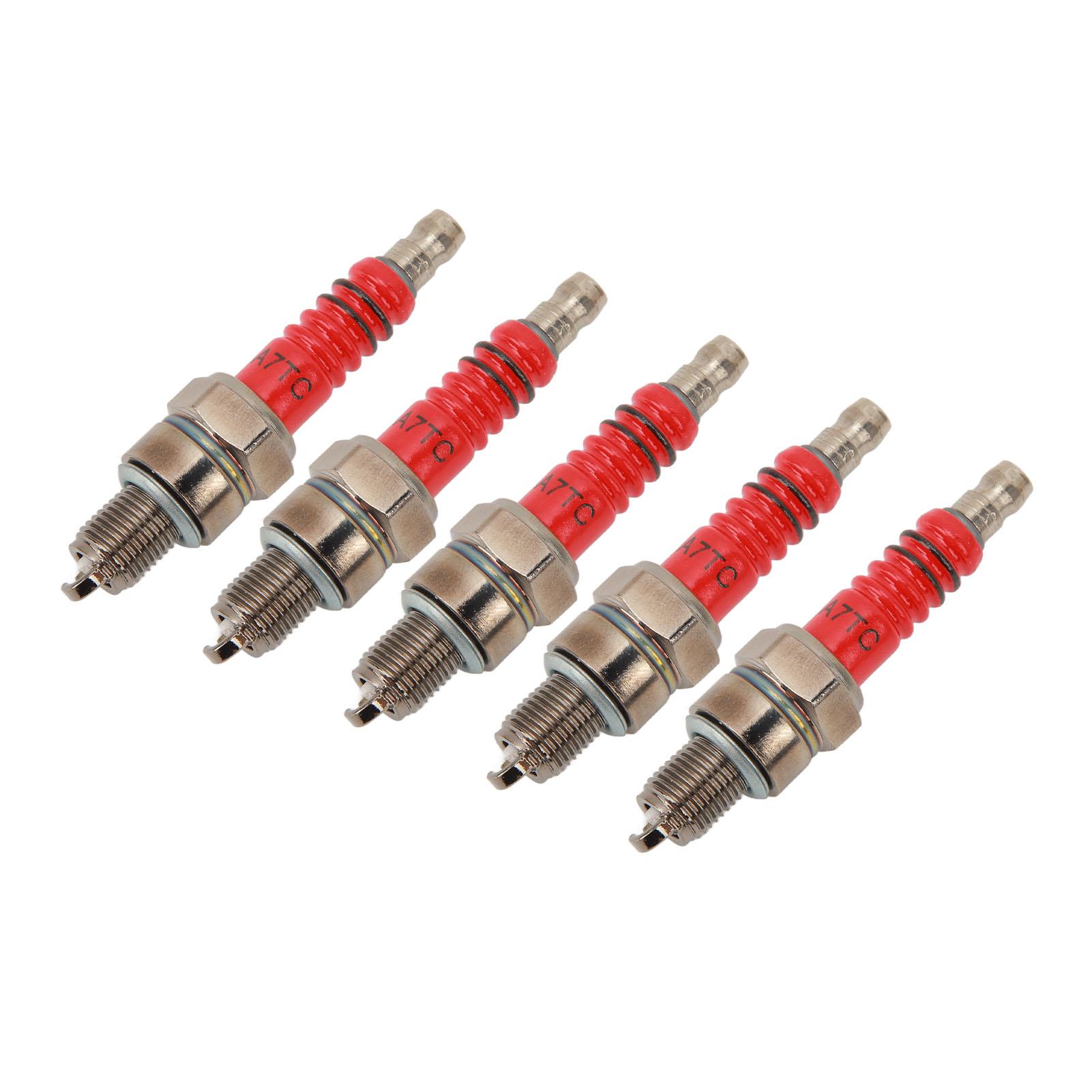 

5 шт. свечи зажигания для мотоцикла A7TC Racing, сменные свечи зажигания для GY6 50 куб. см до 150 куб. см, четырехтактный
