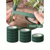 3Rolls Green Floral Tape, DIY Wedding Bouquet Stem Wrapping Material, Flower Shop Valentine's Day Mother's Day Father's Day Bouquet Packaging Material
