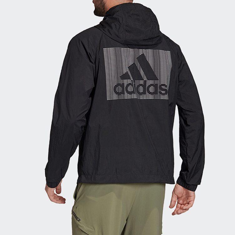 adidas Jackets Men's Black Hooded Moderate Other FI0620