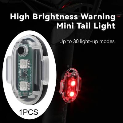 Bike Taillight Lamp Mini Rear Light Warning for Men Women Road Biking