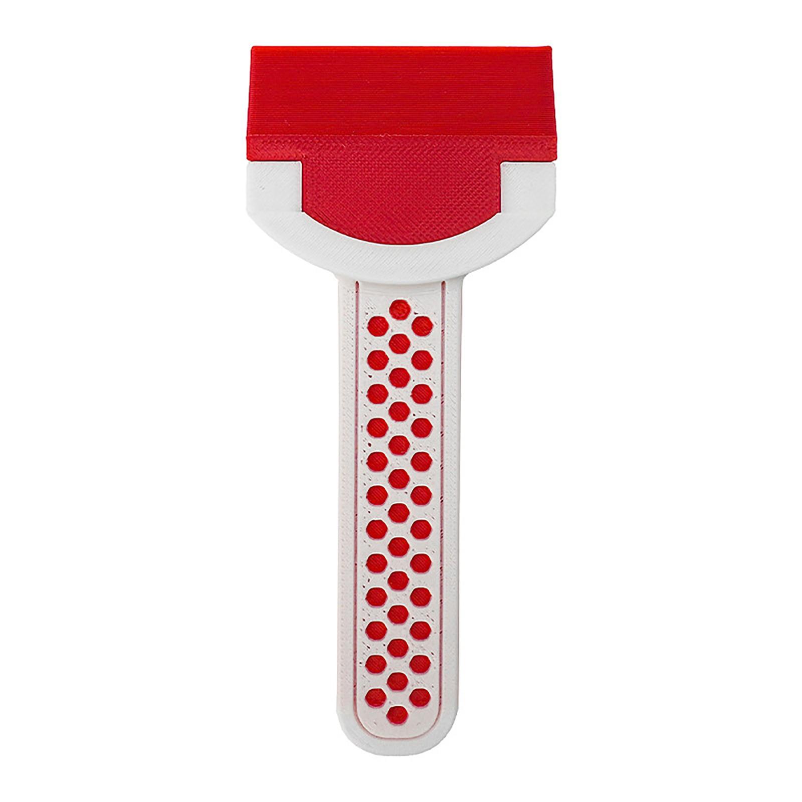 

3D Printed Detachable Scraper Tile Cleaning Knife With Short Plastic Handle Multi-Purpose Home Cleaning Tool One Size