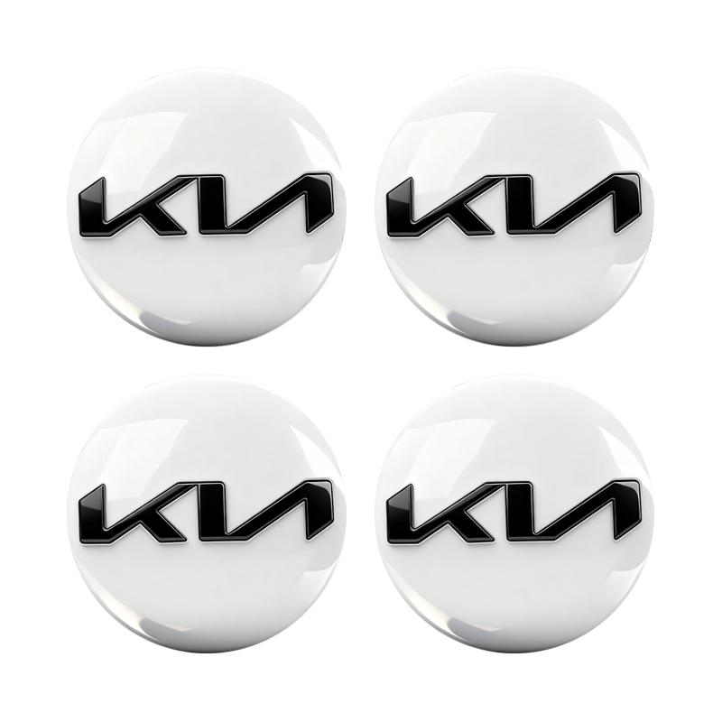 4Pcs 58MM Car Emblem Wheel Center Cover Hub Accessories For KIA Soul Cadenza K5 K9 Proceed Niro Sportage EV3 Carnival Forte K8