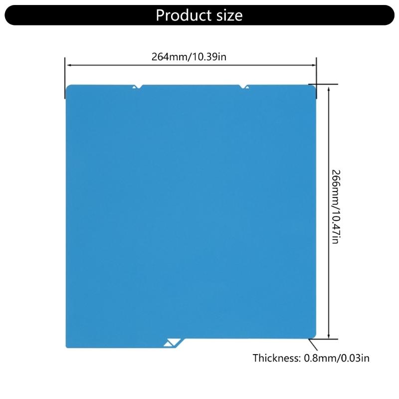 Steel Build Plate Replacement for S1 Printer Double Sided Low Energy Printing 3D Printing Build Plate Accessories