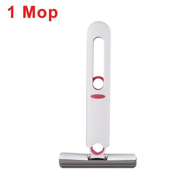 Powerful Mini Compressed Air Mop Foldable Home Mop with Sponge Self-Shrinking Mops for Cleaning Floor Table Window Car Cleaning Tools