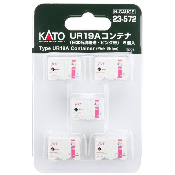 KATO N Gauge UR19A Container Nippon Sekiyu Unyu Pink Stripe 5-pack 23-572 Railway Model Freight Car