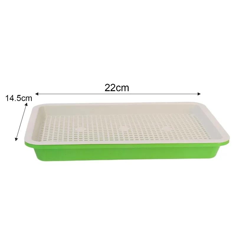 3/1PCS Plastic Grow Nursery Pots Vegetable Soilless Nursery Trays Seed Germination Tray Seedling Sprout Plate Garden Supplies