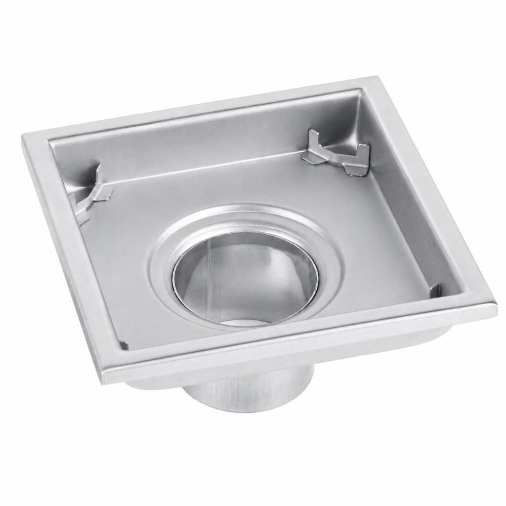 Square Shape Shower Drain 304 Stainless Steel Bathroom Drain Anti-Odor Floor Drain  Bathroom