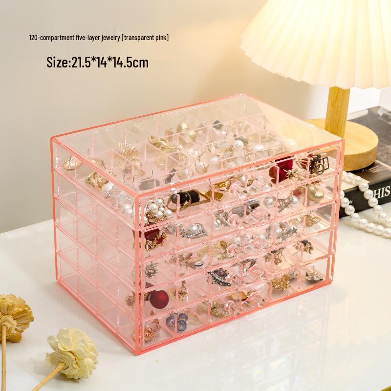 Transparent Multi-Layer Storage Box for Glass Beads and Jewelry Accessories