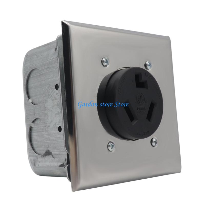B0KB Industrial NEMA 10 30R Receptacle Accessories Included for Electrical