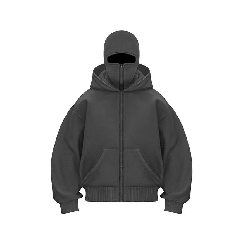 Autumn and Winter Men's and Women's Casual Sportswear With Hooded Mask Design, Sporty and Fashionable Plus Size Hoodie