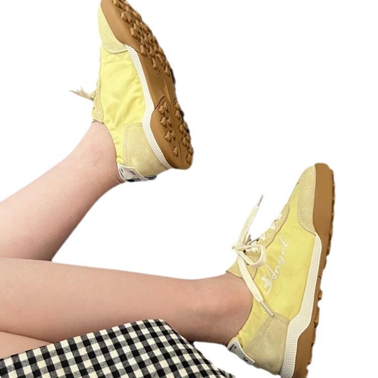 Ballet training shoes leather soft sole breathable Forrest Gump shoes women's 2025 new summer light leisure sports white shoes